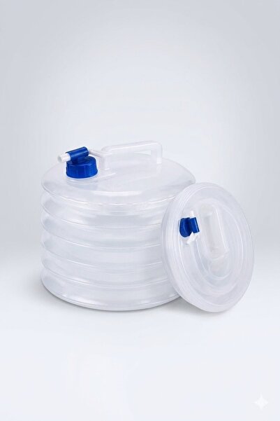 Buffer ® 10 Litre Katlanabilir Su Bidonu – Akordiyon Tasarım Musluklu Kamp, P...