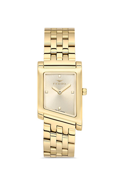 FERRO Yellow Steel Cord Women's Wristwatch Fl21771A-B4 3Atm Waterproof 2 Year...