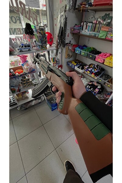 FarukExpress Boncuk Atan Oyuncak Tüfek – Şarjörlü