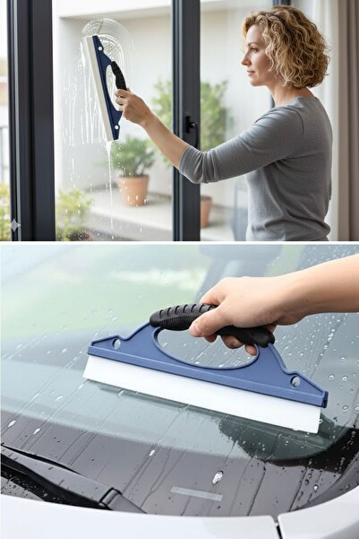 Buffer ® Çok Amaçlı Cam Çekçeği–Araç Camı, Duşakabin, Fayans ve Ayna İçin Lek...