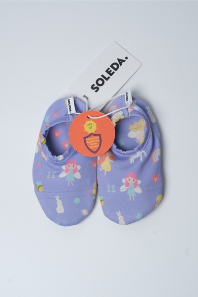 SOLEDA أحذية حمام السباحة للأطفال مضادة للانزلاق مع حماية من الأشعة فوق البنف...