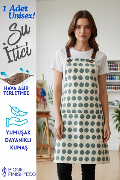 Monki Haus مريلة مقاومة للماء للمقاهي، والباريستا، وتصفيف الشعر، والمطبخ، وال...