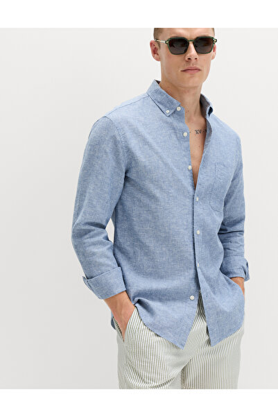 Marks & Spencer Keten Karışımlı Gömlek