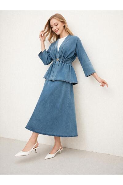 WOMEN'S SPORTS HIJAB SKIRT JACKET SET