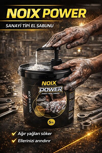 NOİX YUMUŞAK POMPA SANAYİ TİPİ GRANÜLLÜ EL TEMİZLEME SABUNU (KREMİ) 5 LT