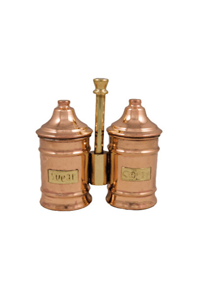 Destilatori Set din Cupru Masiv cu 2 Recipiente pentru Zahar si Cafea