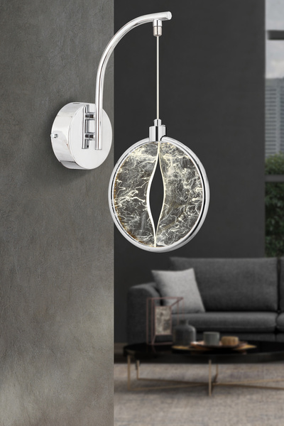 İstanbul Avize مصباح LED فاخر حديث من آسيا بلون فضي واحد وثلاثة ألوان