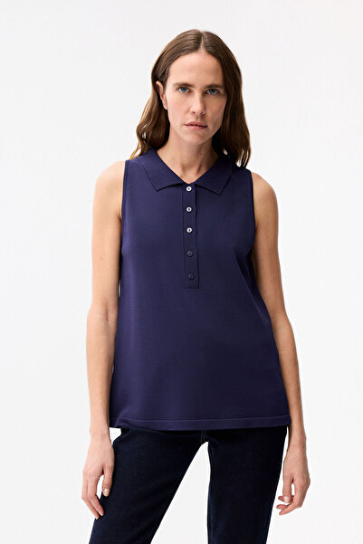 adL Erkek Yaka Kolsuz Triko Bluz