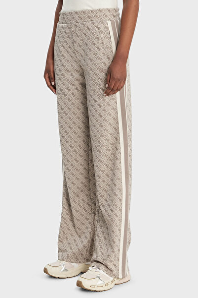 Guess Jacquard Pamuk Karışımlı Regular Fit 4G Logolu Yüksek Bel Pantolon V6GB...