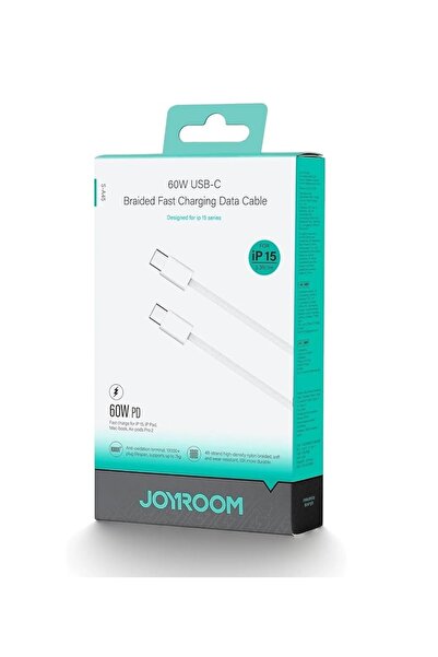 Joyroom S-A45 (من نوع Type-C إلى Type-C) بطول 1 متر - أبيض
