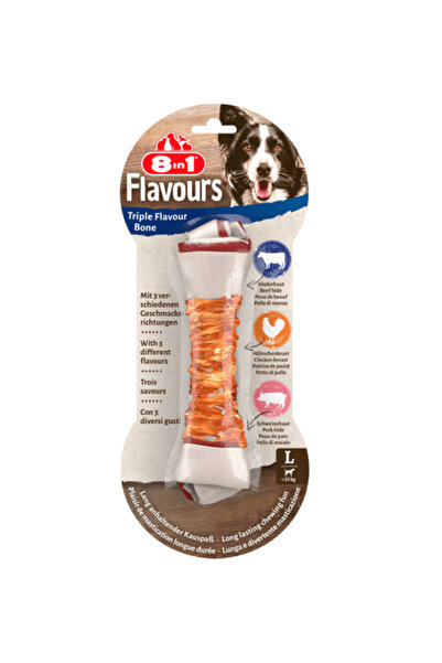 8in1 8in1 Triple Flavour Os L Dog Treat, 1 pc.