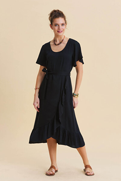 Los banditos Φόρεμα με λαιμόκοψη U και διπλό στρίφωμα, καθημερινό