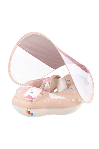 Joystos Colac Bebelusi Unicorn Roz, Copertină Detasabilă SPF 50+, Protectie U...