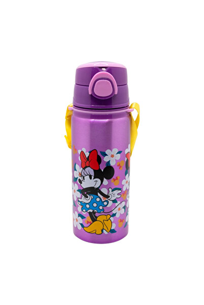 Minnie Mouse Sticlă de apă pop-up din aluminiu, Minnie Sunshine, 730ml, 3 ani...