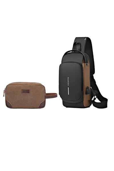 Primo حزمة الأمان والتنظيم المتكاملة 2 في 1: حقيبة كتف مضادة للسرقة وحقيبة سفر