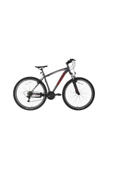 Bisan LEON V MAT SİYAH/KIRMIZI 46 CM 3x7 VİTES 26"jant DAĞ BİSİKLETİ