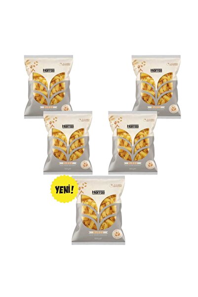 Harras Burgu Makarna Durum Buğdayı İrmiği %12 Protein Değerli Sade Kesme 5 x ...