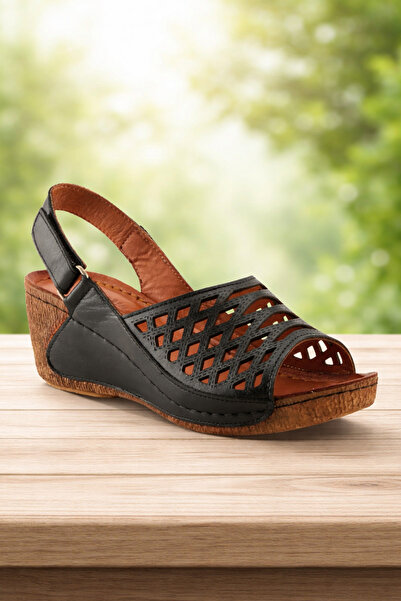 İNZE AYAKKABI صندل من الجلد الطبيعي اسم الموديل: أمارا