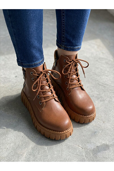 I Love Shoes Γυναικείες μπότες Malarion Καφέ Ματ Δερμάτινες Καφέ Σόλα