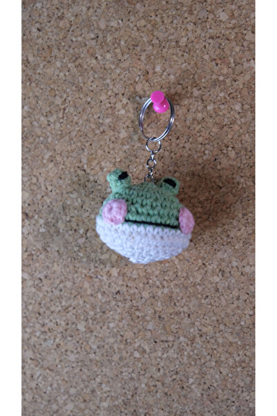 El Yapımı Amigurumi Anahtarlık – Küçük Boy Sevimli Hayvan ve Kalp Figürlü Örgü Anahtarlık