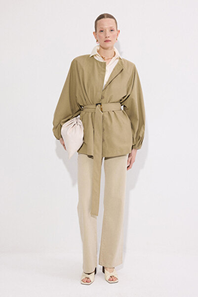 Touché Privé Balon Kol Belted Seasonal Bomber Jacket