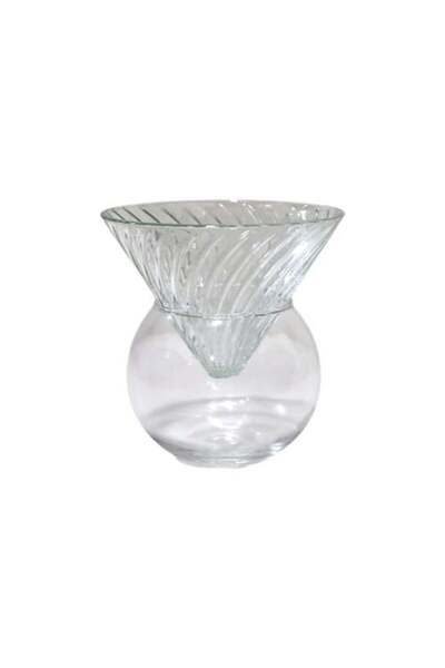 Other طبق تقديم زجاجي على شكل فلتر