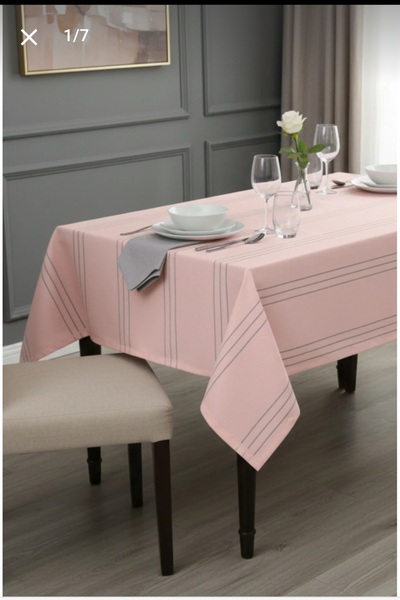 Ypc Colber Striped Table Cover Dertsi̇z 150X210 cm