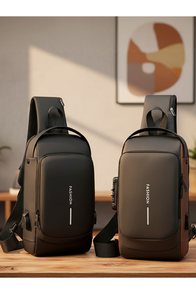 Primo حقيبتان مقاومتان للماء ومضادتان للسرقة مع منفذ شحن USB وقفل رقمي للرجال...