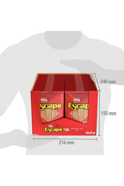 ESCAPE Bifa Çubuk Kraker 30 gr x 36 Adet