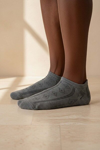 Katia&Bony Мъжки чорапи със самостоятелен десен, антрацит