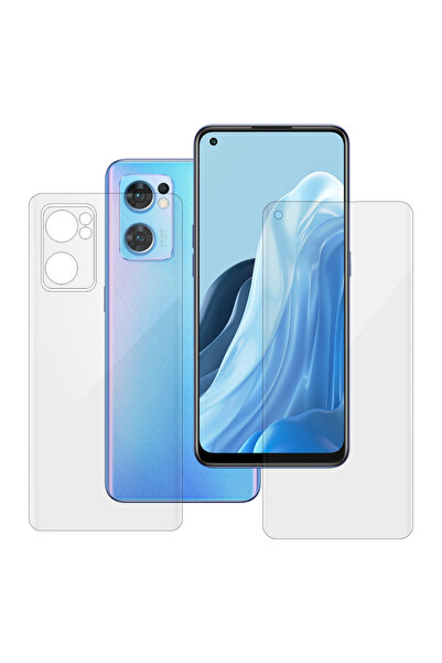 SILKASE Set of 2 foils for OPPO Reno7 5G, phone protection, silicone