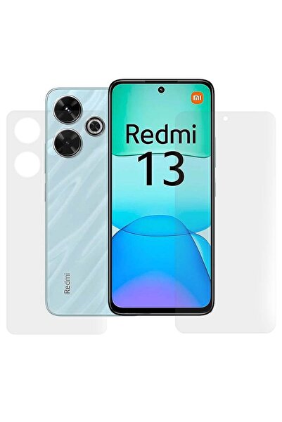 SILKASE Set of 2 matte foils for Xiaomi Redmi 13, phone protection, silicone