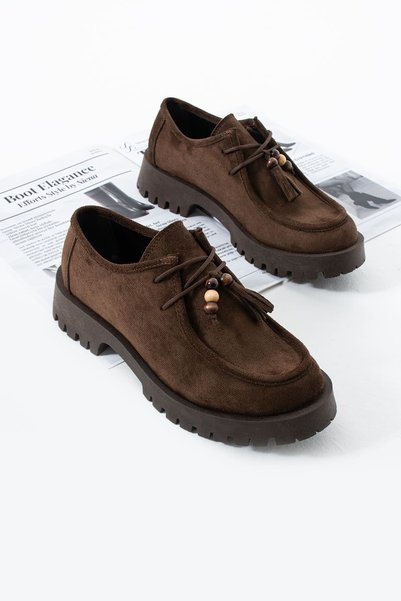 Siena Shoes Sensio Women's Accessory Loafer Brown Suede
