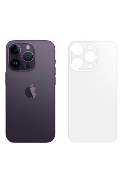 SILKASE Folie spate mata pentru Apple iPhone 14 Pro, protectie spate, silicon