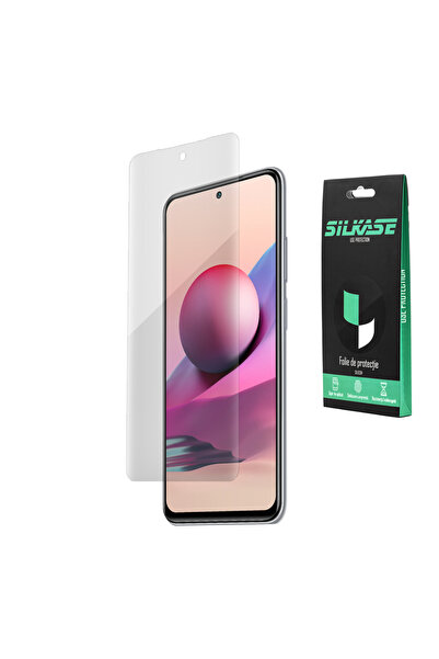 SILKASE Folie pentru Xiaomi Redmi Note 10S, protectie ecran, silicon