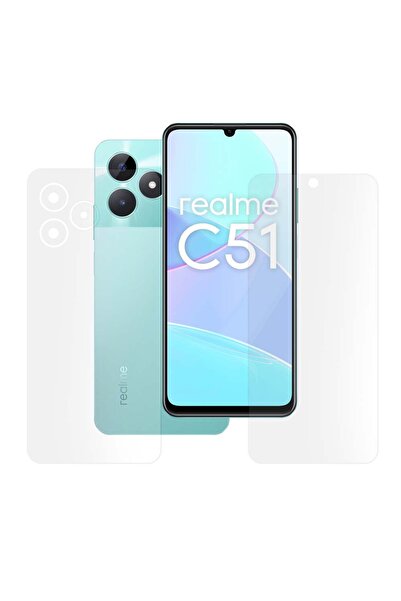 SILKASE Σετ 2 ματ μεμβρανών για Realme C51, προστασία τηλεφώνου, σιλικόνης