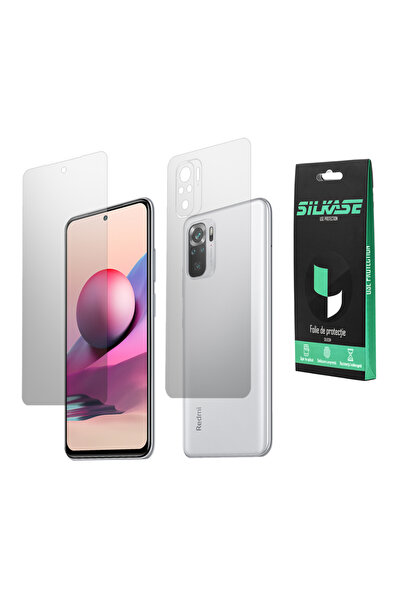 SILKASE Set 2 folii mate pentru Xiaomi Redmi Note 10S, protectie telefon, sil...