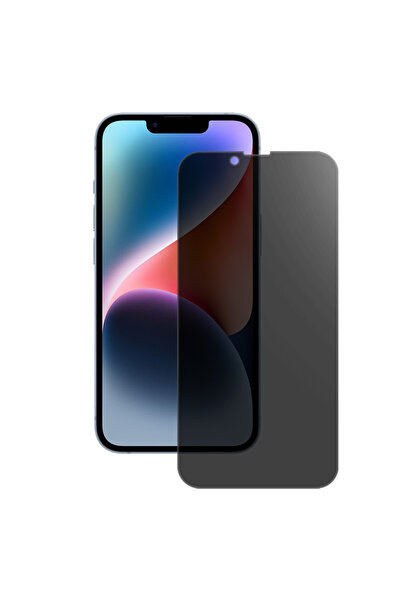 SILKASE Matte privacy film for Apple iPhone 14 Plus, screen protector, silicone