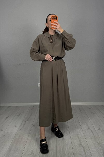 lady special Fusta plisată din țesătură Tencel