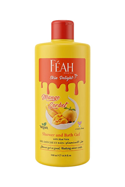 FEAH Mango Body Wash 500ML - Tropical Fragrance Shower & Bath Gel