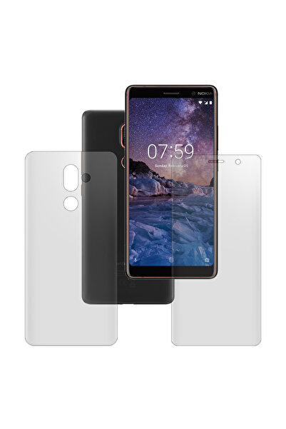 SILKASE Set of 2 matte foils for Nokia 7 Plus, phone protection, silicone