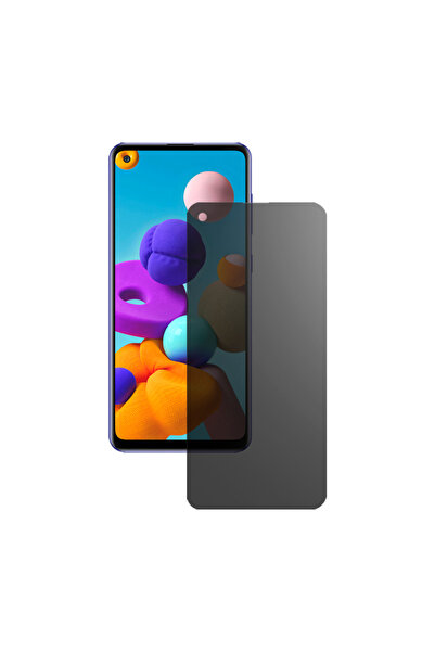SILKASE Matte privacy film for Samsung A21s, screen protector, silicone