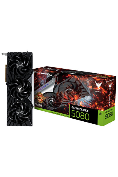 gainward GeForce RTX 5080 Phoenix GS V1 16GB GDDR7 256Bit Gaming (Oyuncu) Ekr...