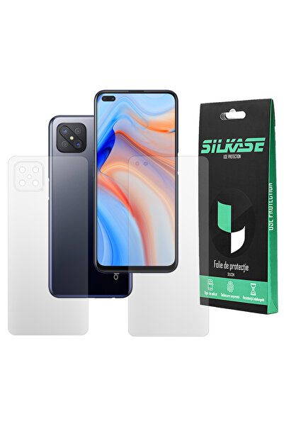 SILKASE Set of 2 matte films for Oppo Reno 4Z, phone protection, silicone