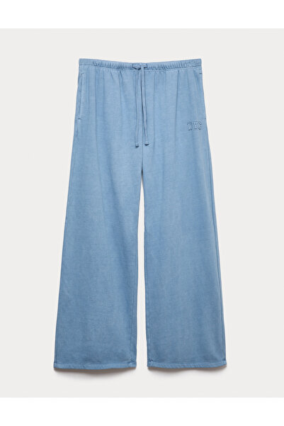 Marks & Spencer Pamuk Karışımlı Geniş Paça Pijama Altı