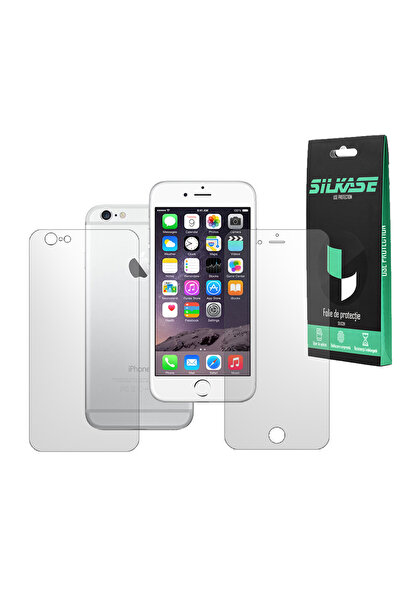 SILKASE Set of 2 matte foils for Apple iPhone 6s, phone protection, silicone