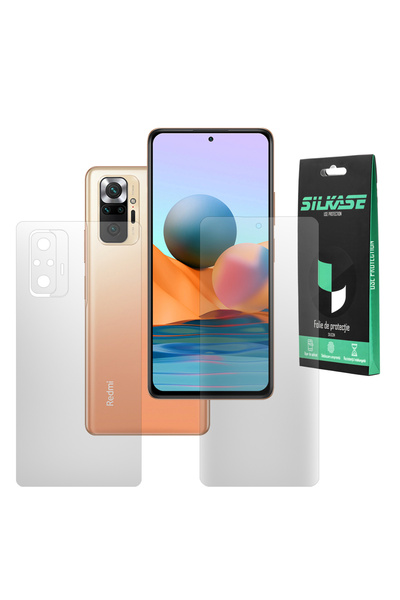 SILKASE Set 2 folii mate pentru Xiaomi Redmi Note 10 Pro, protectie telefon, ...