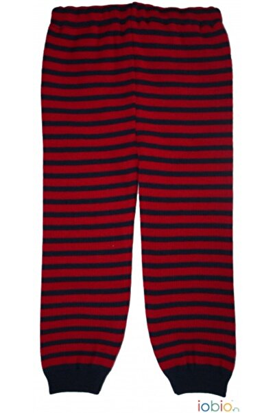Iobio Popolini Berry/Dark Blue 62/68 - Pantaloni leggings din lana merinos im...