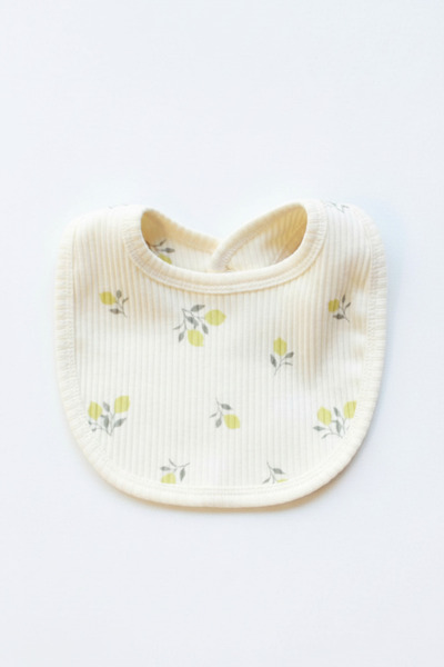 Oh La La Koala For Little Ones Lemon Patterned Camisole Snap Fastener Baby Bib