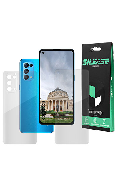 SILKASE Set of 2 foils for Oppo Reno 5, phone protection, silicone
